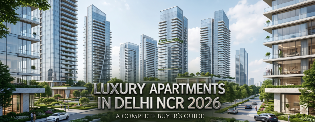 Luxury apartment building in Delhi NCR