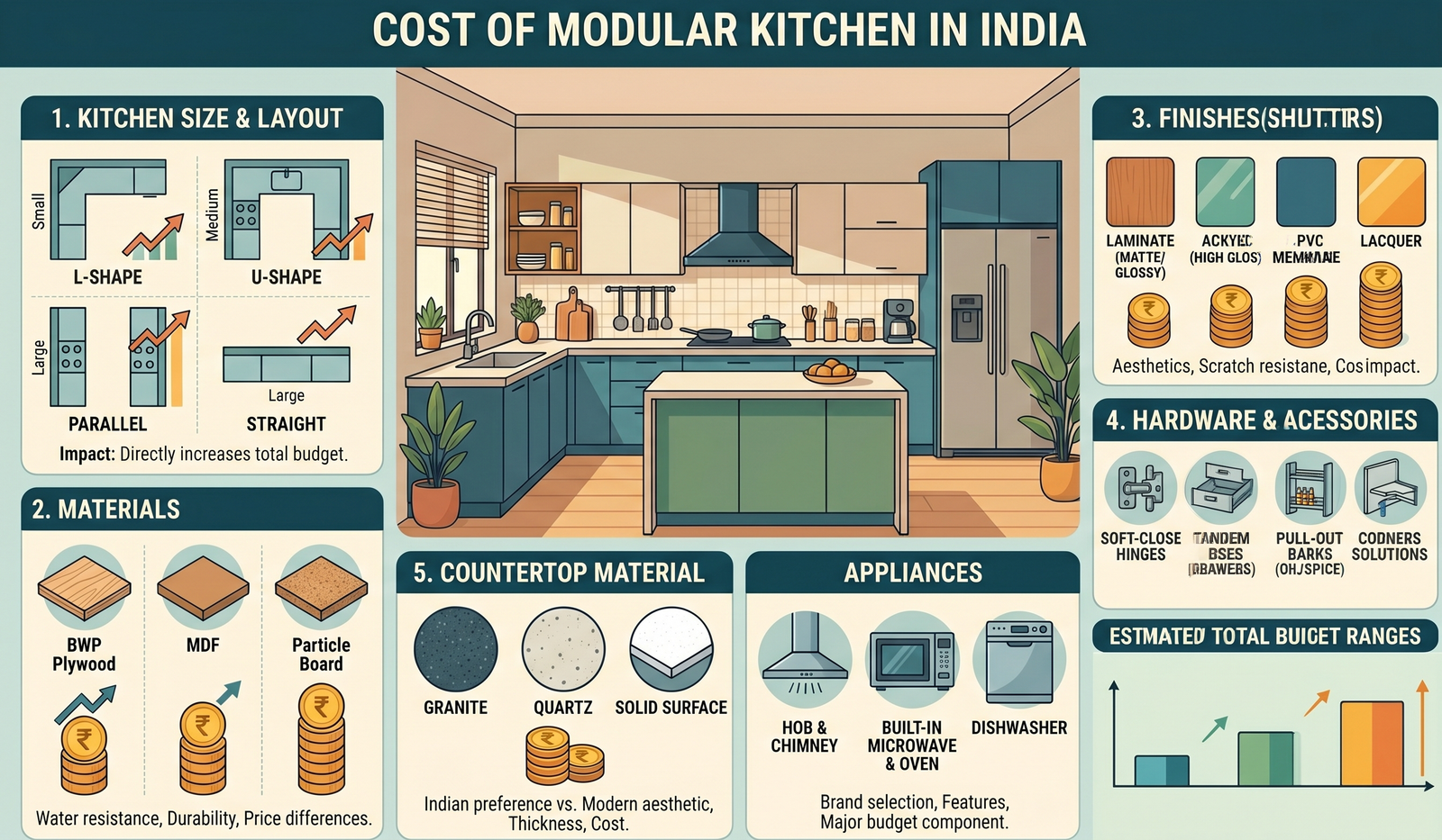 Cost of Modular Kitchen in India: Complete Price Guide for Homeowners 2026