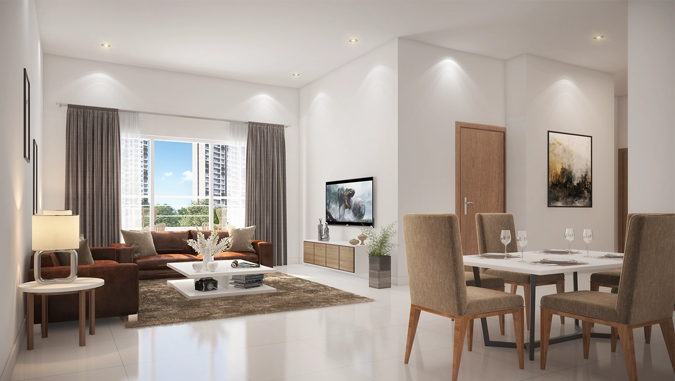 Godrej Air Sector 85 Gurgaon - living and dining room interior