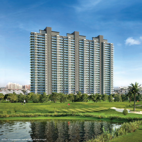 Godrej Crown Residences Sector 27 Greater Noida - residential tower beside the lake