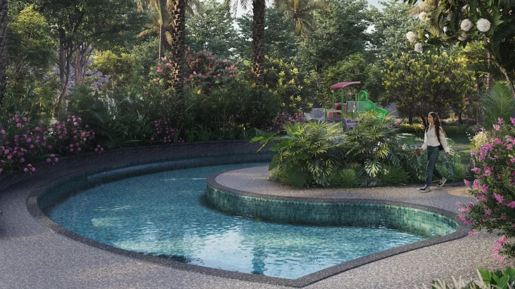 Godrej Miraya Sector 43 Gurgaon - tranquil reflective pool