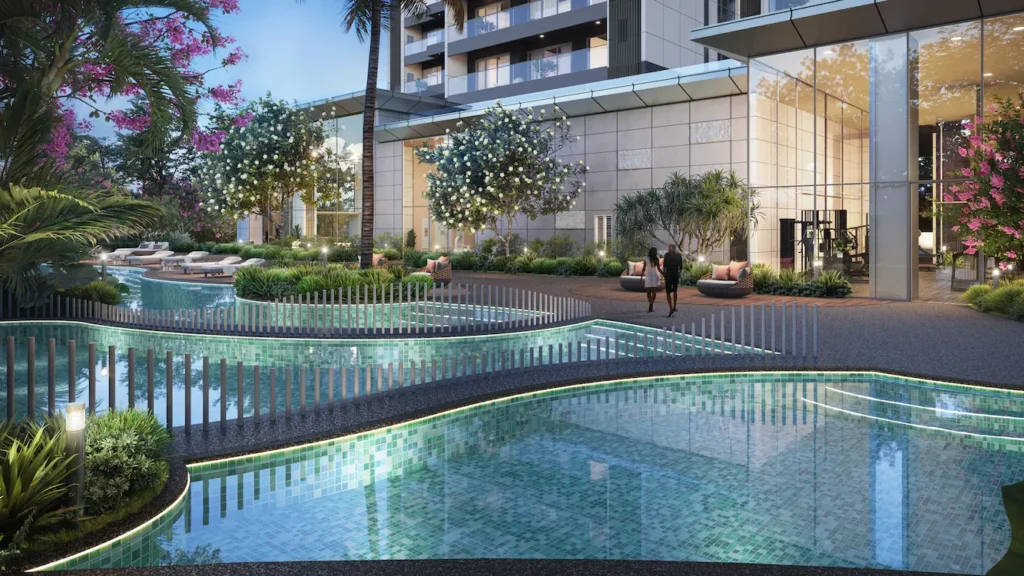 Godrej Miraya Sector 43 Gurgaon - landscaped swimming pool