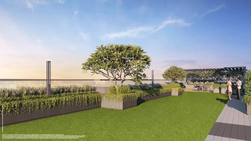 Godrej Altus Vastrapur Ahmedabad - landscaped central green park