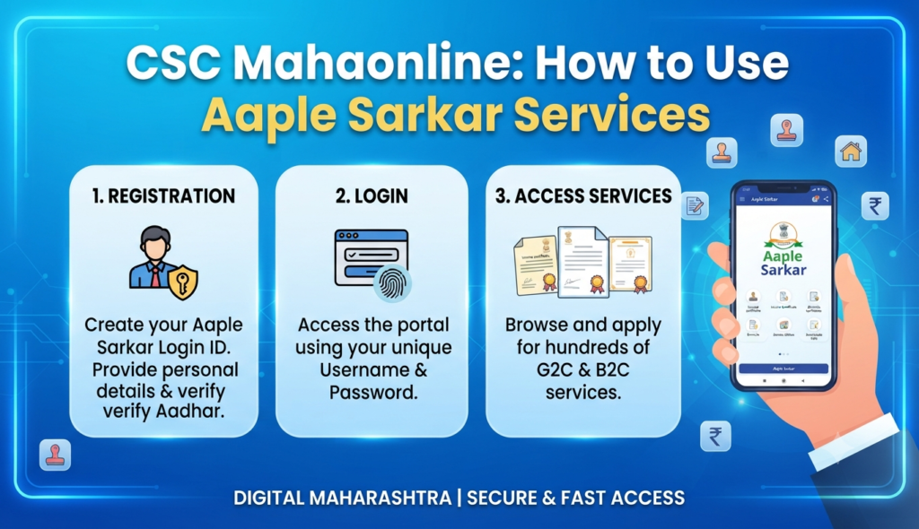 CSC MahaOnline Login: Aaple Sarkar Services Guide