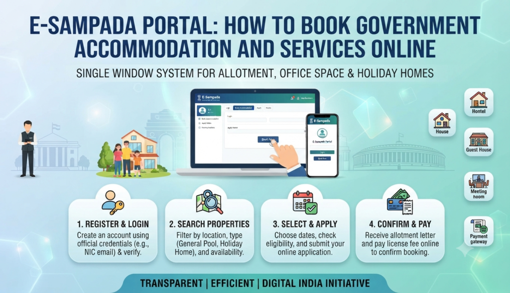 E-Sampada Portal Login & Holiday Home Booking