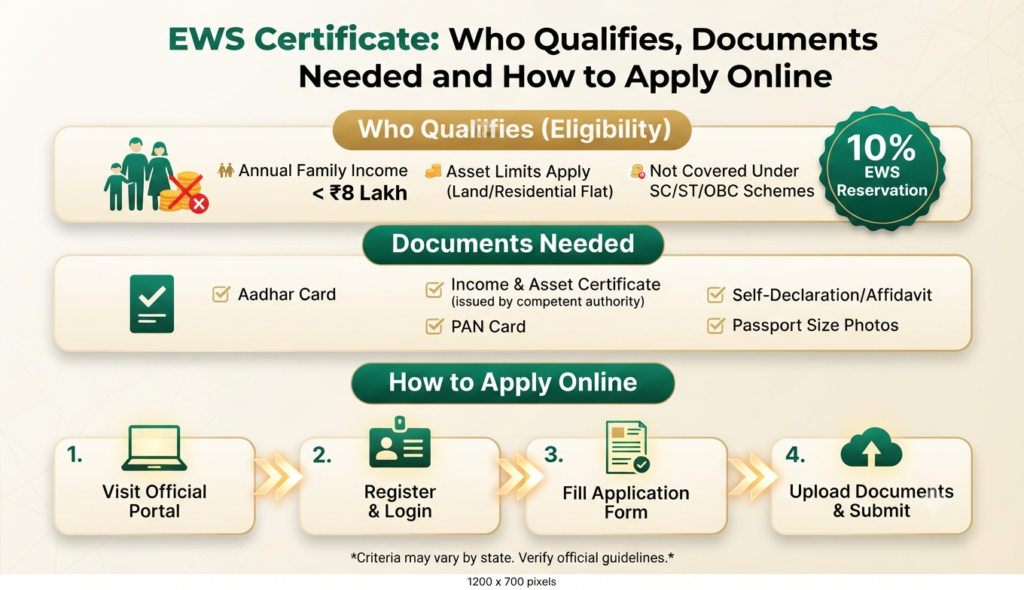 EWS Certificate Apply Online: Eligibility & Steps