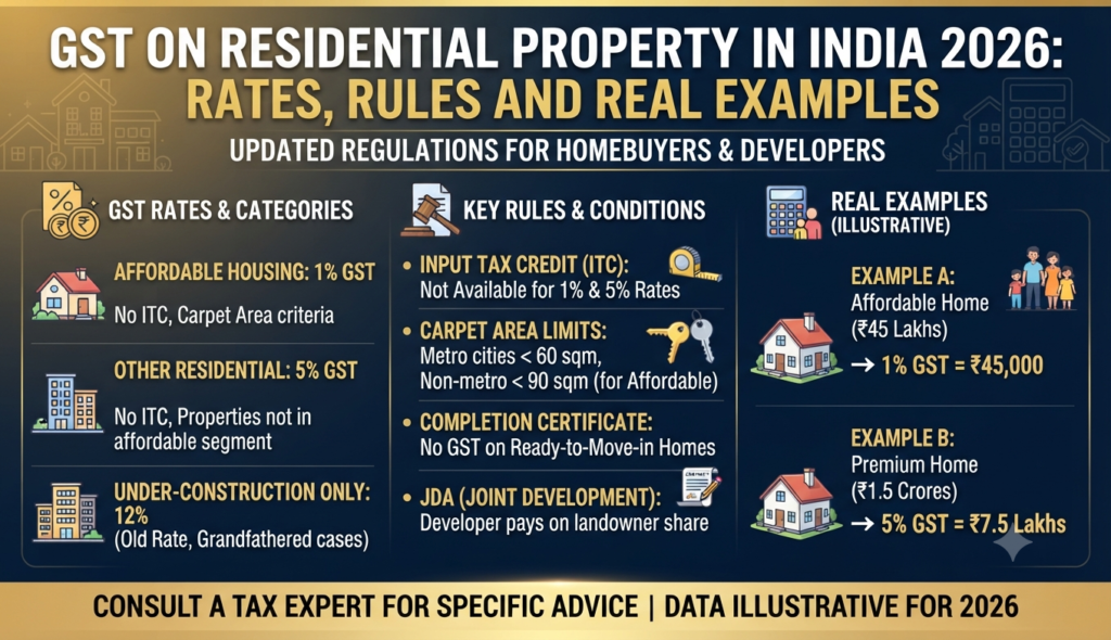 GST on Residential Property 2026: Rates & Rules