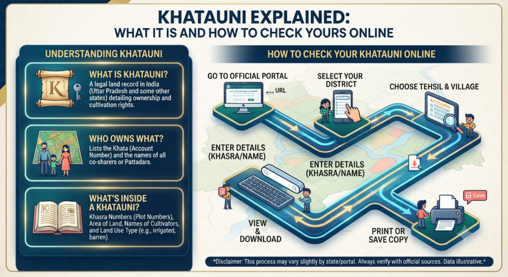 Khatauni Meaning in Land Records & How to Check
