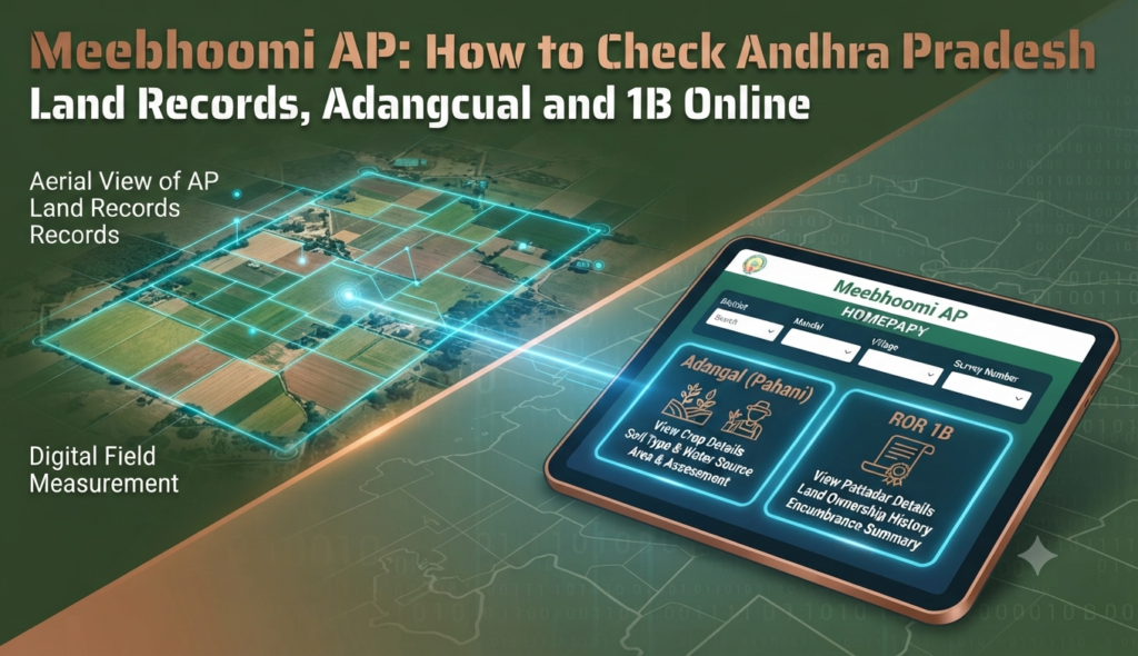 Meebhoomi AP Land Records: Adangal & 1B Online