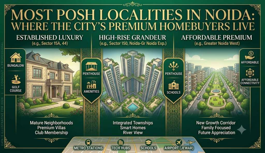 Most Posh Localities in Noida: Where the City's Premium Homebuyers Live