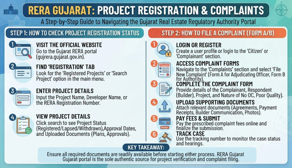RERA Gujarat Project Search & Complaint Guide