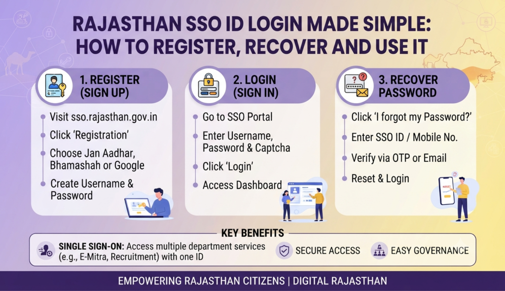 SSO ID Login Rajasthan: Register & Recover Guide
