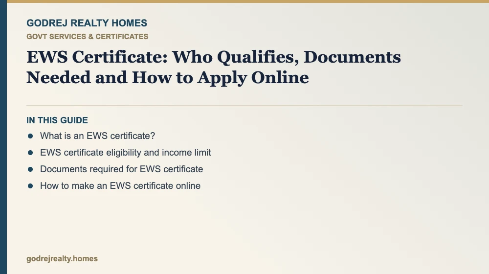 Infographic: ews certificate apply online — ews certificate eligibility and income limit