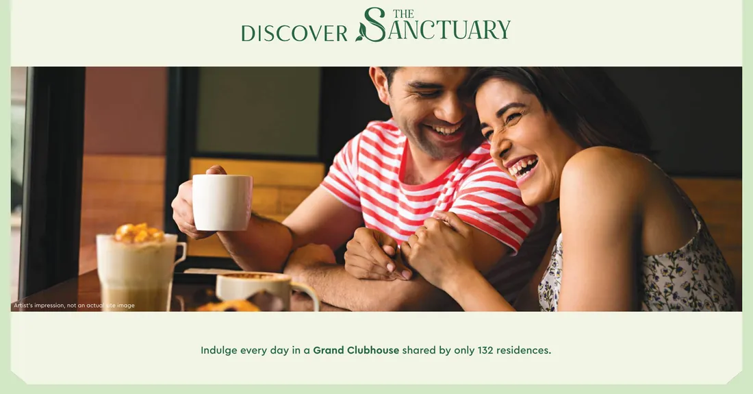 Godrej Alira Sector 39 Gurgaon - residents relaxing over coffee