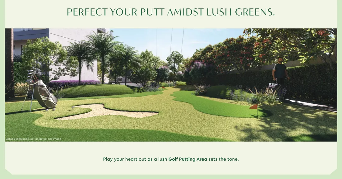Godrej Alira Sector 39 Gurgaon - putting green