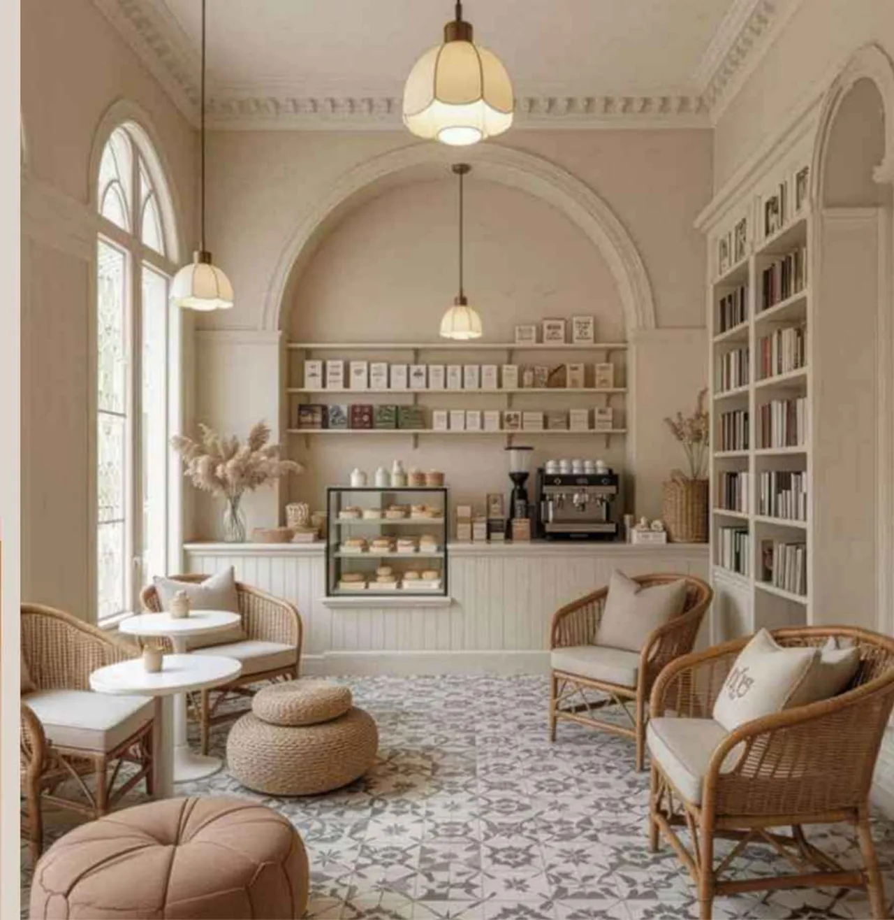 Godrej Brooklyn Avenue cafe and library lounge
