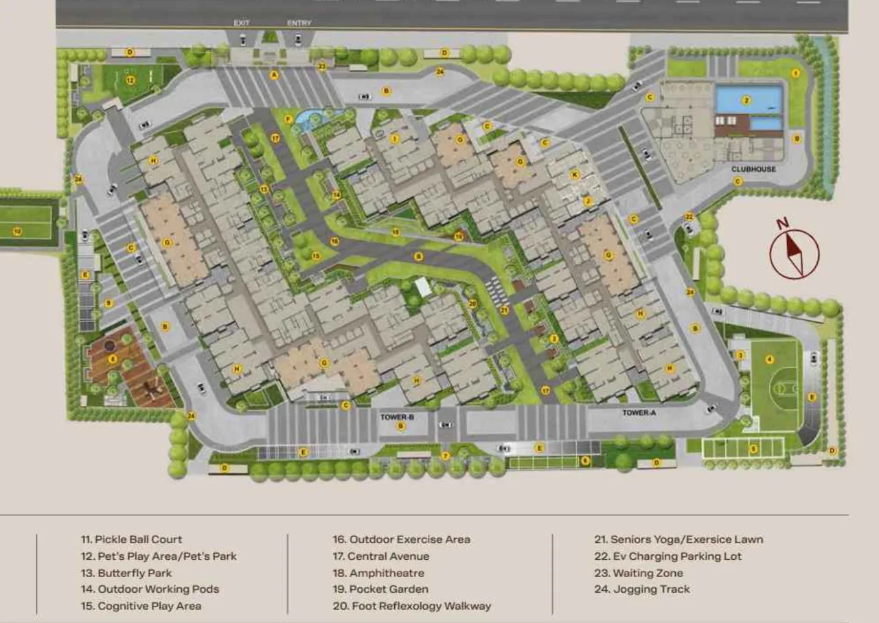 Godrej Brooklyn Avenue master layout plan