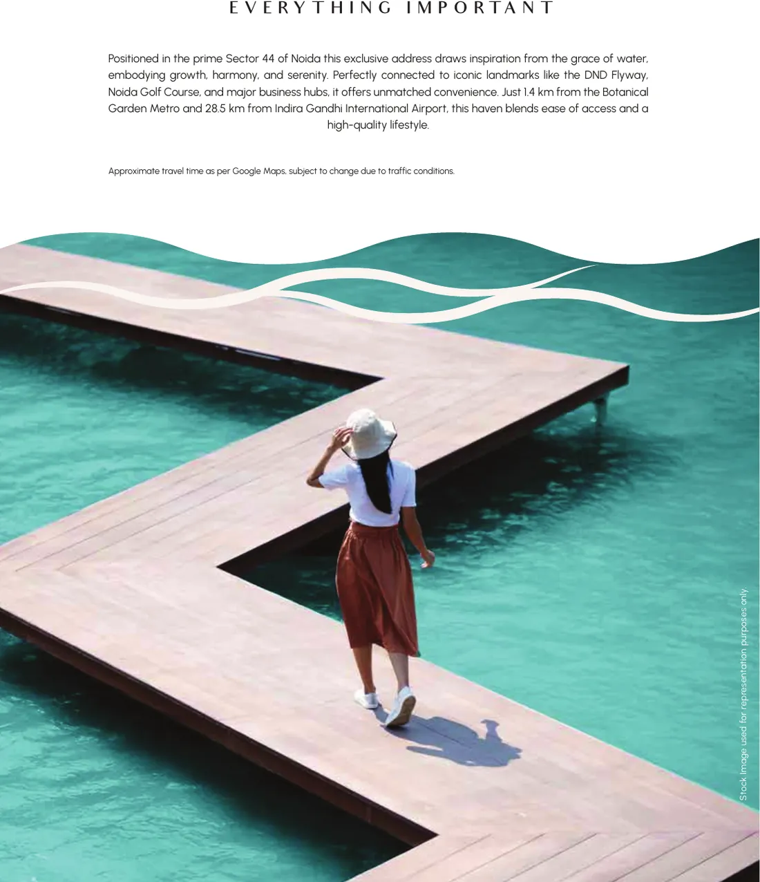 Godrej Riverine Sector 44 Noida - waterside deck by the river