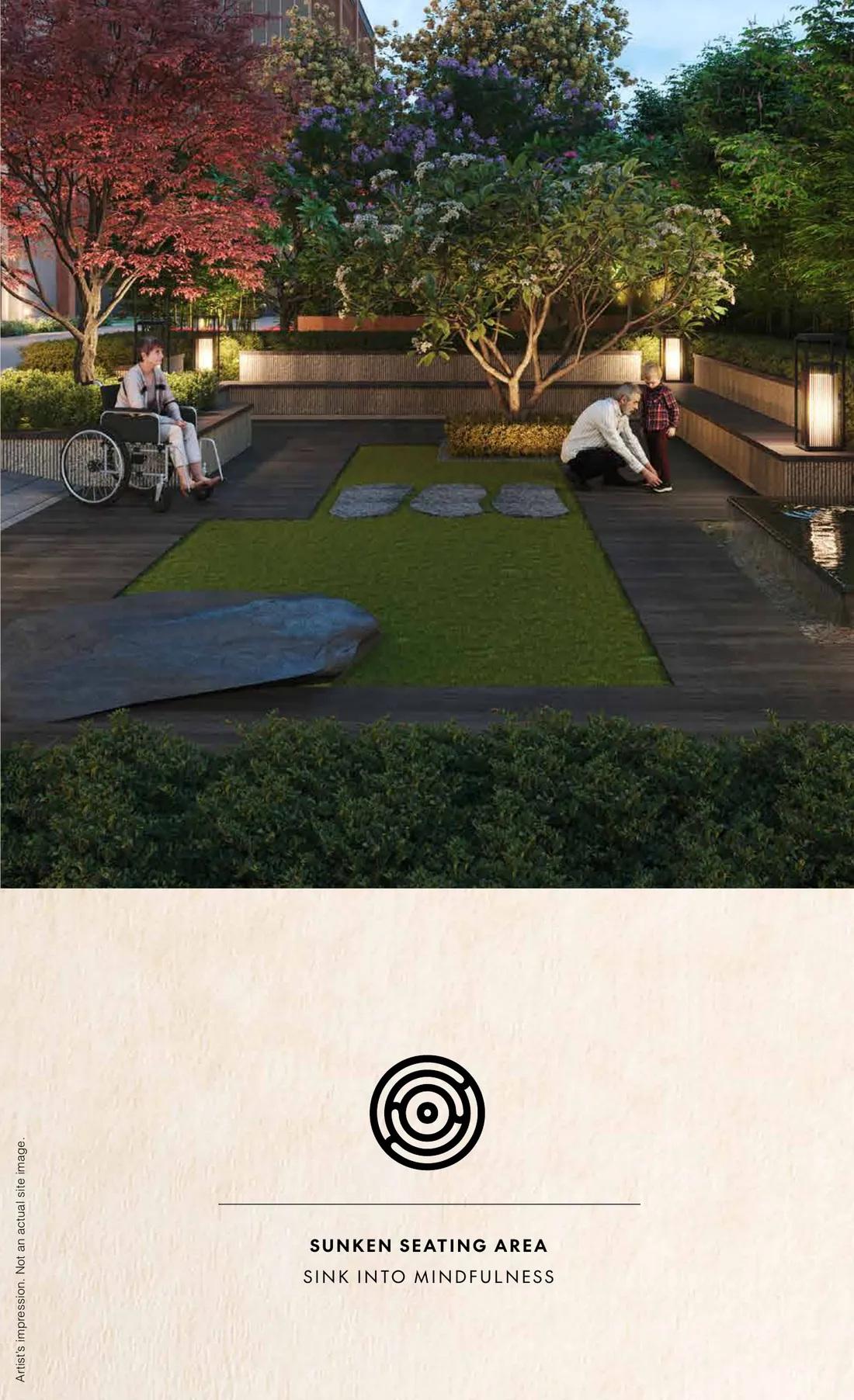 Godrej Sora Sector 53 Gurgaon - landscaped Japanese-style garden