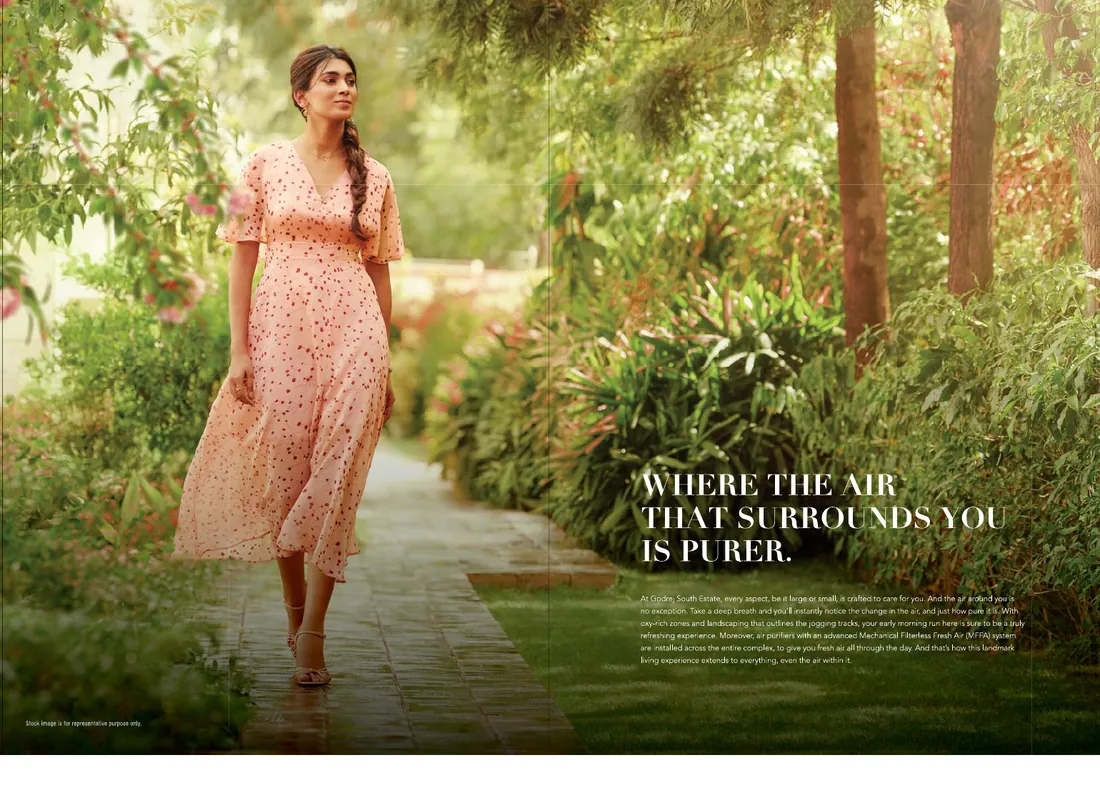 Godrej South Estate Okhla Delhi - landscaped greenery lifestyle image