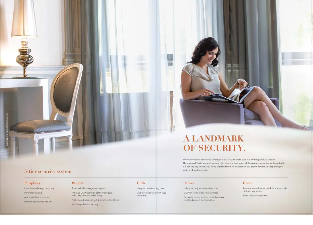 Godrej South Estate Okhla Delhi - interior reading lounge lifestyle image