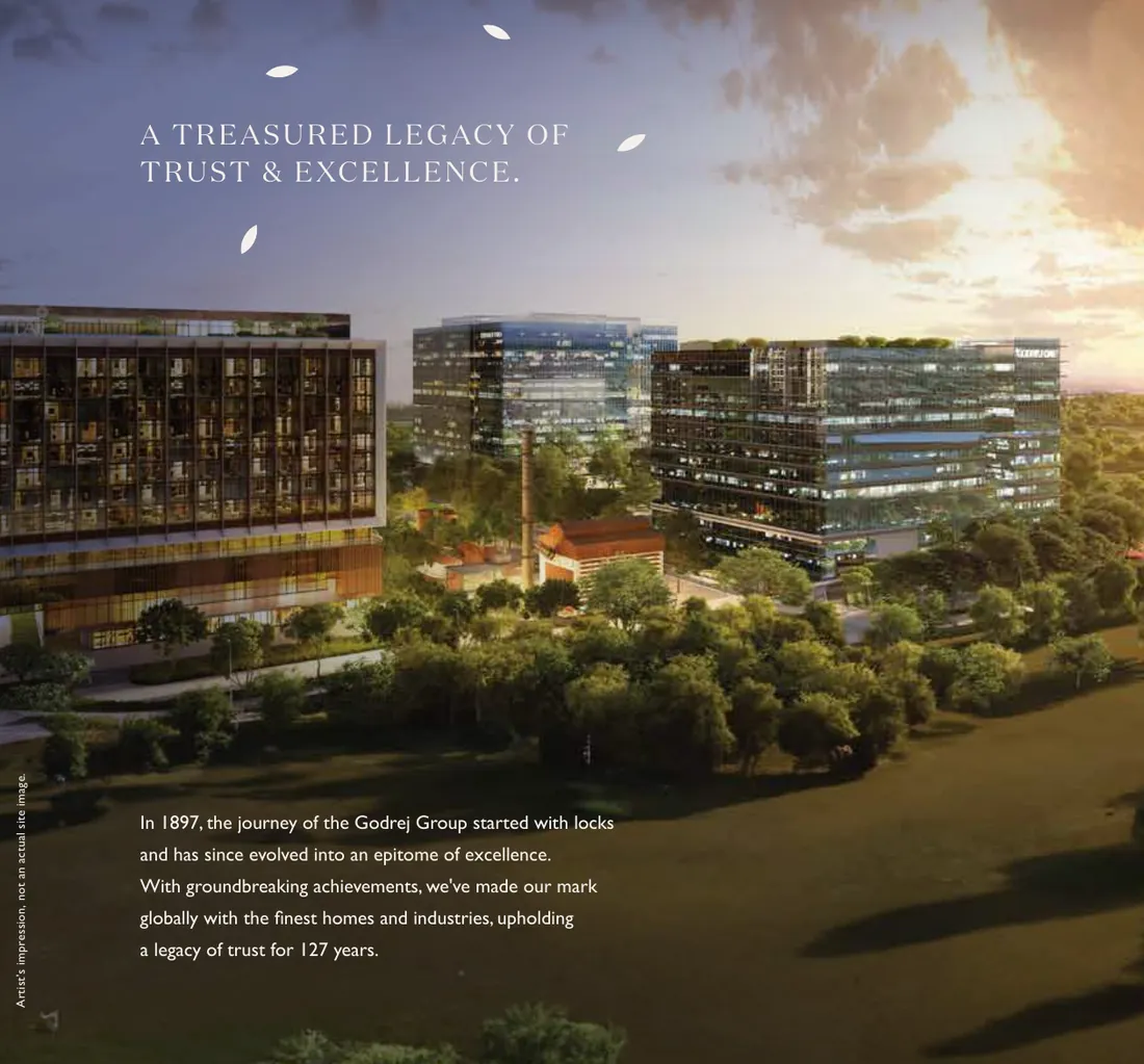 Godrej Vrikshya Sector 103 Gurgaon - residential towers amid greenery