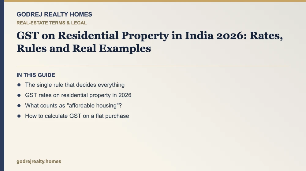 Infographic: gst on residential property 2026 — gst on under construction flat