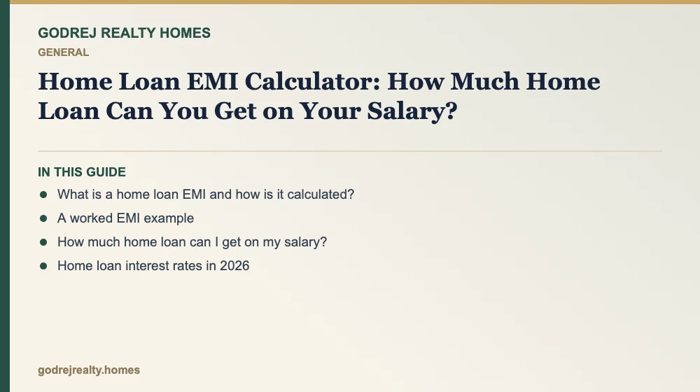 Infographic: home loan emi calculator — how much home loan can i get on your salary