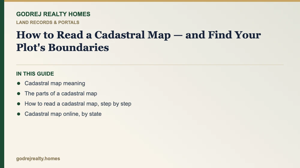 Infographic: how to read a cadastral map — cadastral map meaning